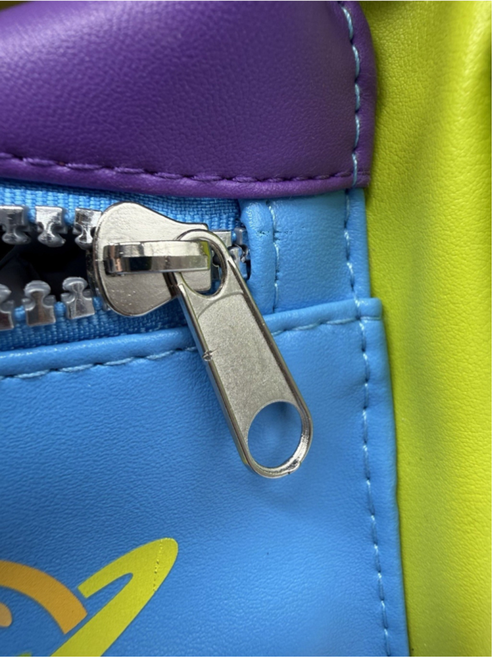 Disney Pixar Toy Story Alien Small Colorblock Backpack Zip Adjustable Straps - Picture 5 of 5